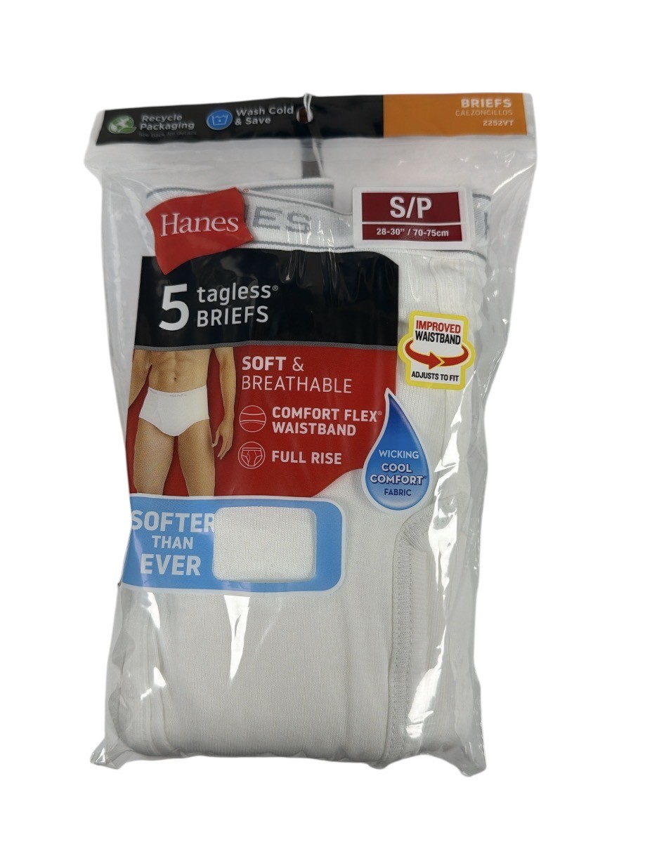 Hanes Men’s White Brief C/O /5PK men Hanes-C/O