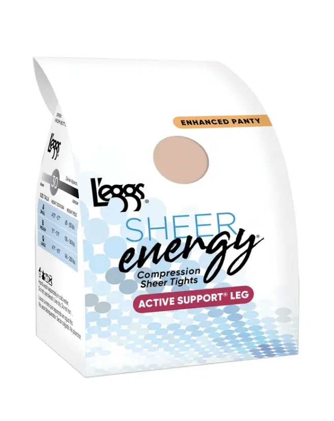L’eggs Sheer Energy Active Support St /4PK women Hanes-C/O