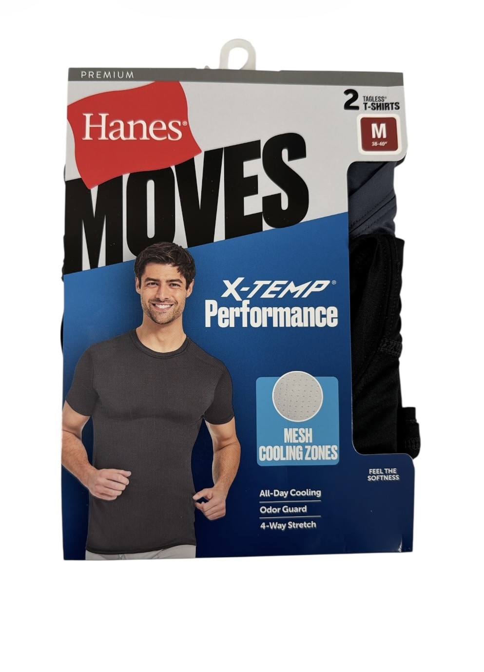 Hanes Men Synth Crew w Mesh Back C/O /2PK men Hanes-C/O