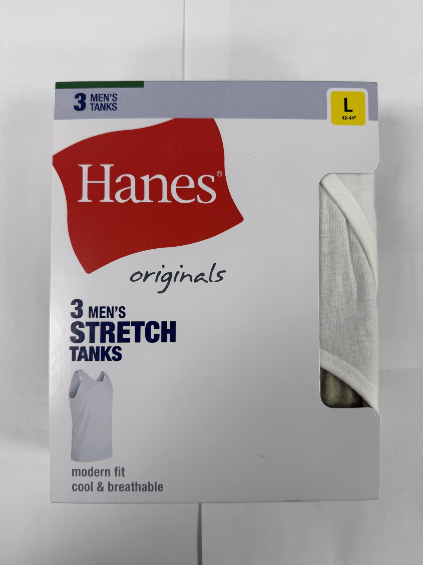 Hanes Origin. Men’s Color Stretch Tank C/O /3PK men Hanes-C/O