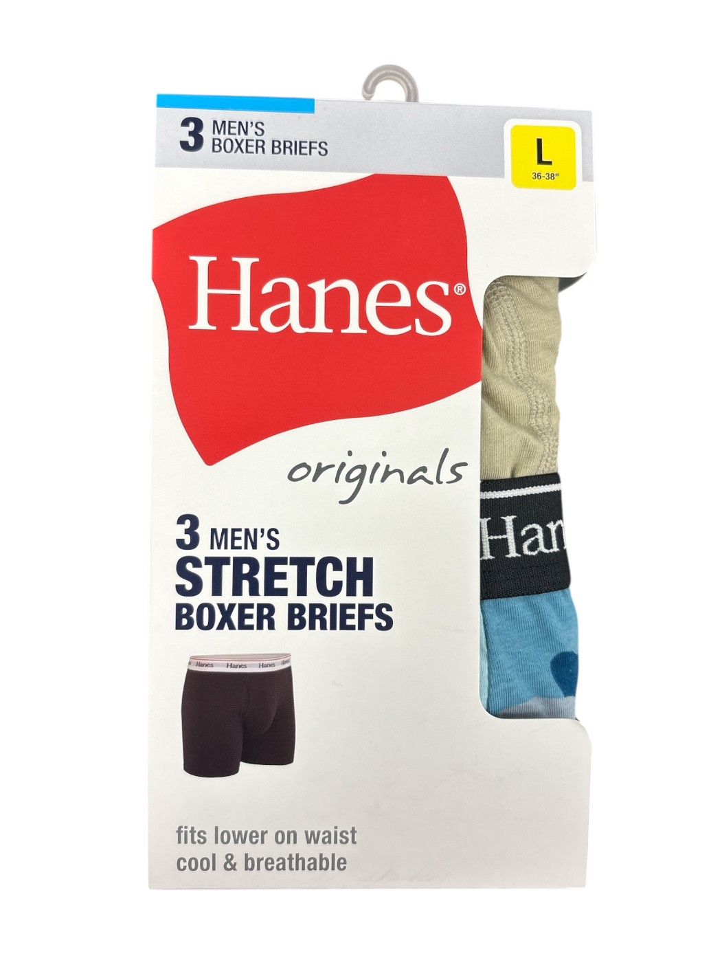 Hanes Originals Boxer Brief Asst 3PK  men Hanes-C/O