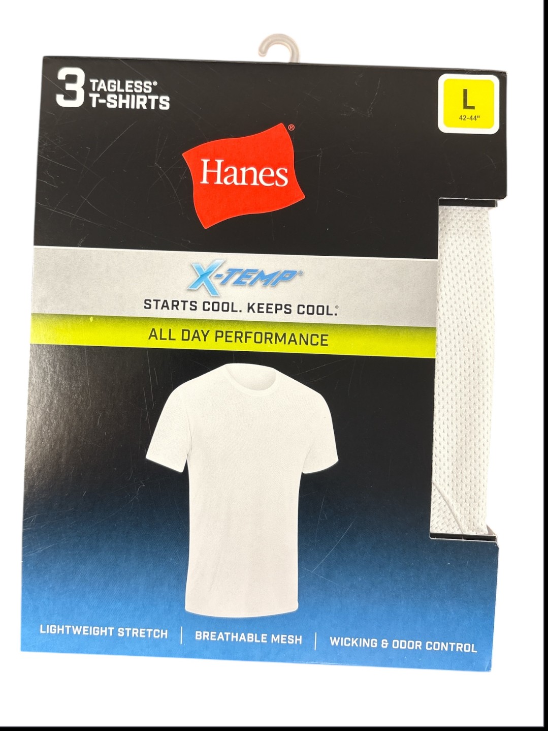 Hanes Mens White Mesh T-Shirt 3PK men Hanes-C/O
