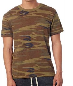 Alternative Eco Crew T-Shirt - Camo men Alternative